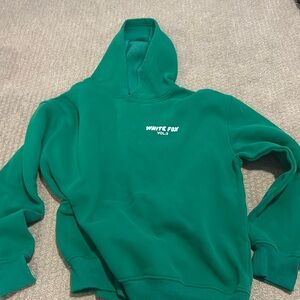 Green White Fox Hoodie